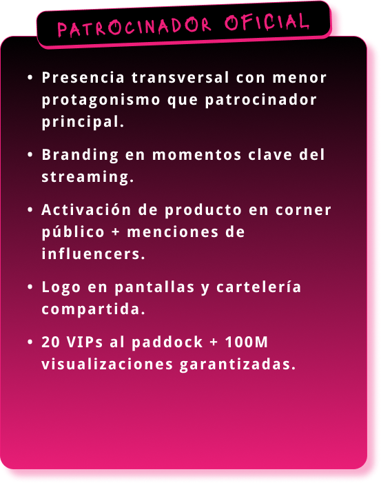 Patrocinador oficial